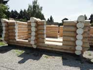 Roundwood behandelten Beschichtung