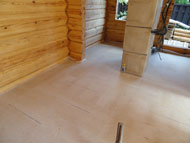 Floor prior to final layer installation