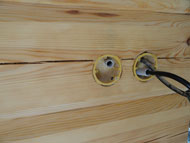 Detail of electrical socket
