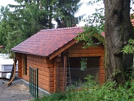 Garage after completion of roof in same colour
