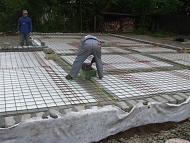 Reinforcement and insulation installation